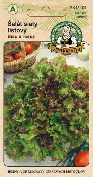 Šalát siaty listový BISCIA ROSSA 1g  - Semenárstvo